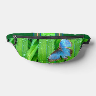 Pluie fraîche avec pochette banane papillon.