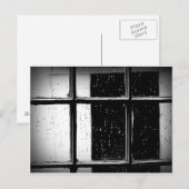 Pluie noire et blanche sur la carte postale (Devant / Derrière)
