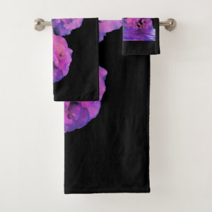 Pluie violette - Ensemble de serviettes de bains