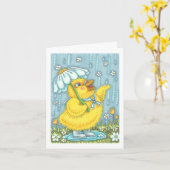 PLUIES D'AVRIL DONNENT DES FLEURS DE MAI CARTE DE  (Fleur jaune)