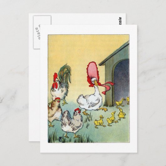  pluimvee briefkaart (Voorkant / Achterkant)