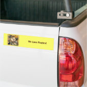 Pluimvee van de wereld bumpersticker (Op Truck)