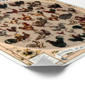  pluimvee van de wereld poster (Hoek)