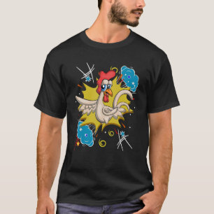 Pluimvee Vogel Boerderij Dier Pop Kip T-shirt