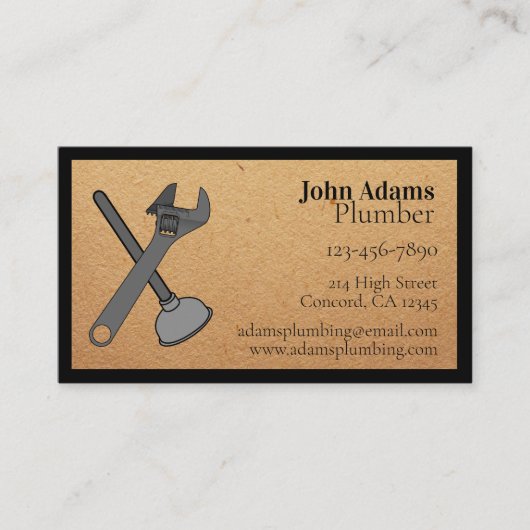 Pluimveegereedschap op verkennend papier visitekaartje (Voorkant)