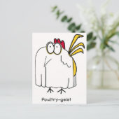 Pluimveegist Briefkaart (Staand voorkant)
