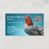 Pluimveehouder Custom QR Visitekaartje (Voorkant)