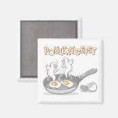 pluimveevleesster magneet (Voorkant / Achterkant)
