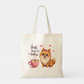 Pluis, Liefde & Lattes Tote Bag (Achterkant)