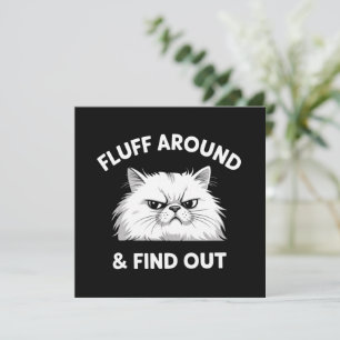 Pluis Rond Leuke Sarcastische Kat Damescitaat Humo Kaart