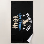 pluiskatten strandlaken (Voorkant)