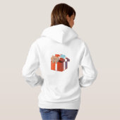 pluizig cadeau hoodie (Achterkant volledig)