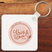 pluizig cadeau sleutelhanger (Achterkant)