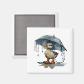 pluizig eendje magneet (Voorkant / Achterkant)