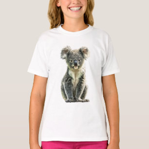 Pluizig Eucalyptusbos Grijs Koala Joey Kinderen T-shirt