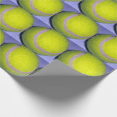 pluizig gele tennisbal, cadeaupapier (Hoek)