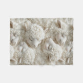 pluizig lam Baby Fleece Deken (Voorkant (Horizontaal))