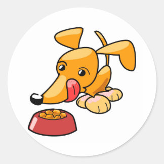 pluizig ronde sticker