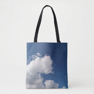 Pluizige hoek van wolken draagtas