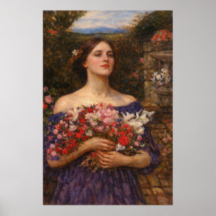 Pluk Uw Rozen door John William Waterhouse Poster