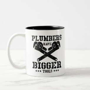 Plukkers hebben grotere gereedschappen tweekleurige koffiemok