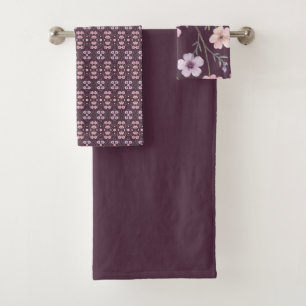 Plum À Floral Rose Et Mauve