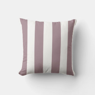 Plum and White Striped Kussen