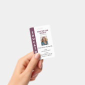 Plum Bande verticale Homeschool Educator Badge (Manuel / portable)