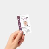 Plum Bande verticale Homeschool Étudiant Badge d'i (Manuel / portable)