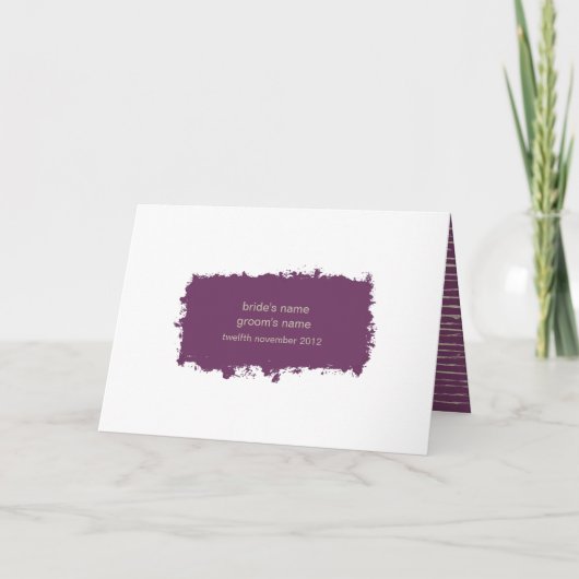 Plum Be My Ring Bearer Invitation Card (Dos)