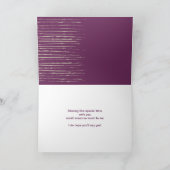 Plum Be My Ring Bearer Invitation Card (Intérieur)
