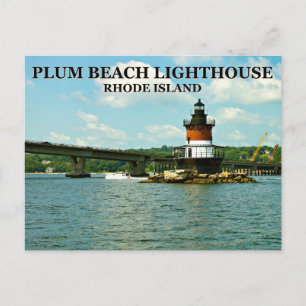 Plum Beach Lighthouse, Rhode Island Briefkaart