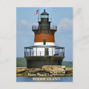 Plum Beach Lighthouse, Rhode Island Briefkaart