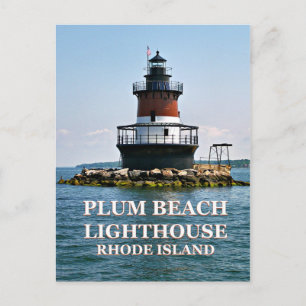 Plum Beach Lighthouse, Rhode Island Briefkaart