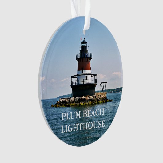 Plum Beach Lighthouse Rhode Island Ornament (voorkant)