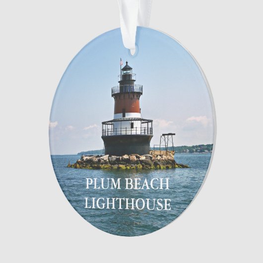 Plum Beach Lighthouse Rhode Island Ornament (voorkant)