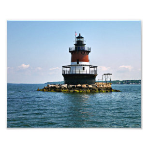 Plum Beach Lighthouse, Rhode Island Photo Print Foto Afdruk