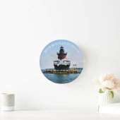 Plum Beach Lighthouse Rhode Island Wall klok (Huis)