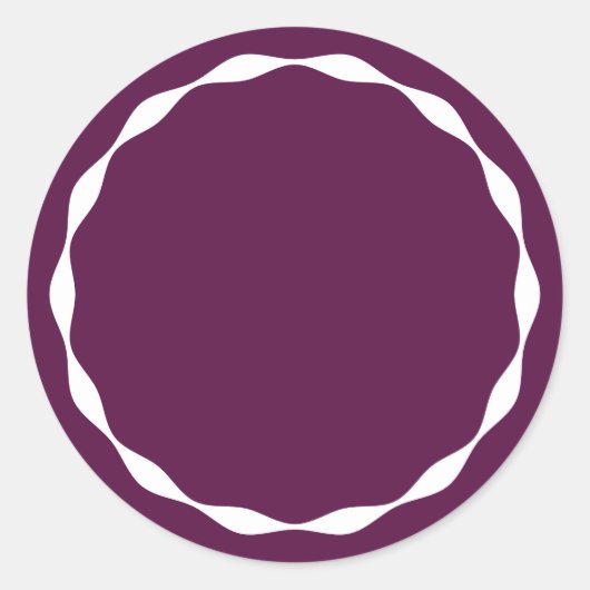 Plum Blank Circle Custom Spice Container Sticker (Voorkant)