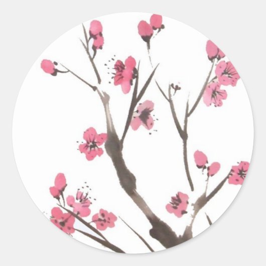 Plum Blossom Branches Stickers (Voorkant)