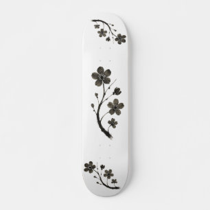 Plum Blossom - Design botanique sur skateboard