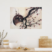 Plum Blossom en de Moon Hokusai Poster (Keuken)