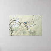 Plum Blossom in lente Canvas Afdruk (Voorkant)