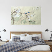 Plum Blossom in lente Canvas Afdruk (Insitu (Slaapkamer))