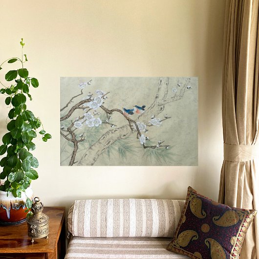 Plum Blossom in lente Canvas Afdruk