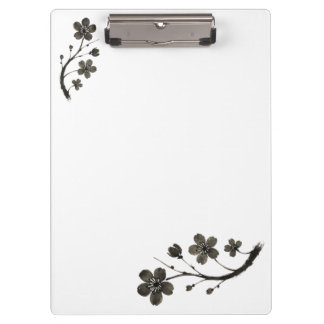 Plum Blossom Line Art – Botanisch Klembord