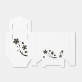 Plum Blossom Line Art – Botanisch ontwerp op Bedankdoosjes (Uitgevouwen)