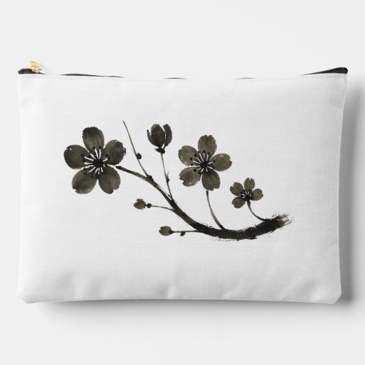 Plum Blossom Line Art – Botanisch ontwerp op Etui (Voorkant)