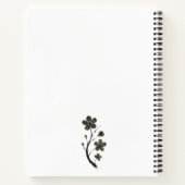 Plum Blossom Line Art – Minimal Botanical Notitieb Notitieboek (Achterkant)