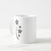 Plum Blossom Line Art - Mug botanique minimal (Devant gauche)